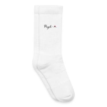 Physique - Chaussettes de tennis bio enfant - blanc - Droite