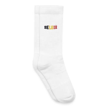 Belgien Shirt - Kinder Tennissocken - Weiß - Rechts
