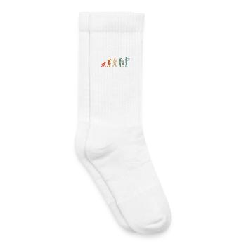 Japanese Bonsai Tree Plant Vintage Evolution - Kids Tennis Socks - white - Right
