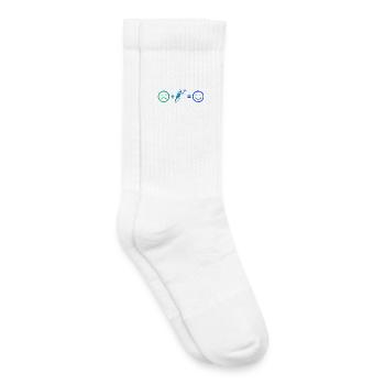 Idée cadeau pour un tennis avec tennis - Chaussettes de tennis bio enfant - blanc - Droite