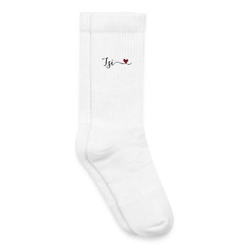 Isi with heart - Kids Tennis Socks - white - Right