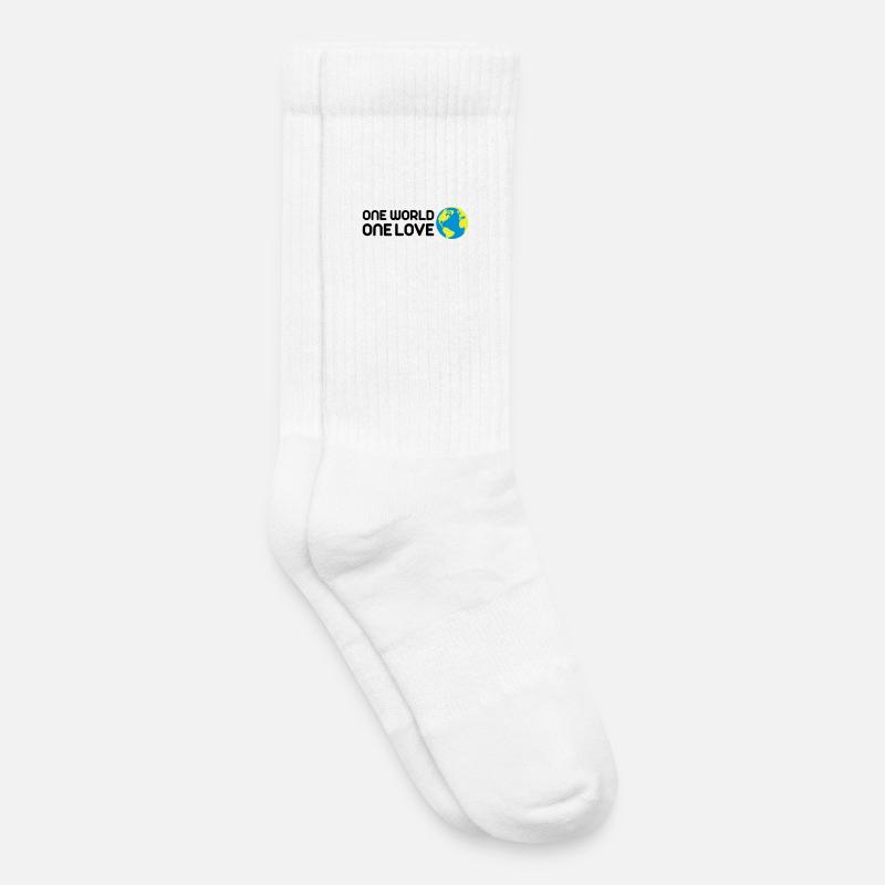 One World One Love - Kinder Tennissocken - Weiß