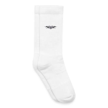 Tribal Tattoo Ornament mit Edelstein - Kinder Tennissocken - Weiß - Rechts