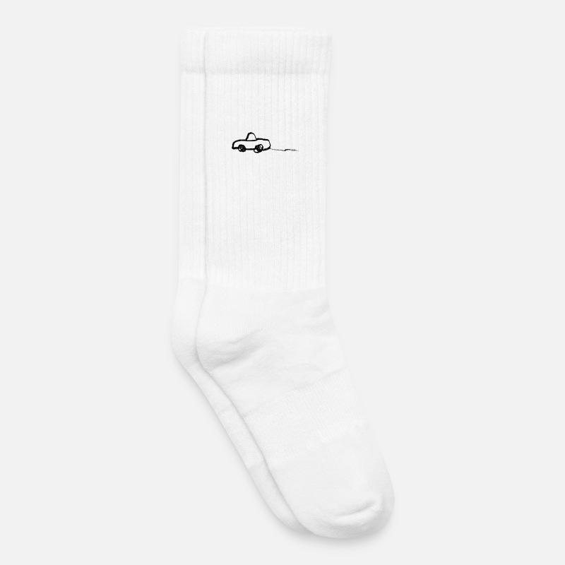 Auto - Kinder Tennissocken - Weiß