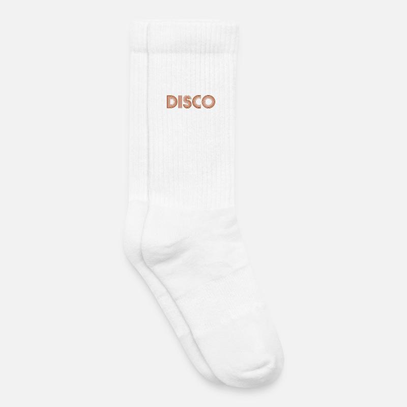 DISCO Dancing Disco Ball - Kids Tennis Socks - white