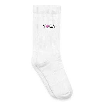 Yoga - Chaussettes de tennis bio enfant - blanc - Droite