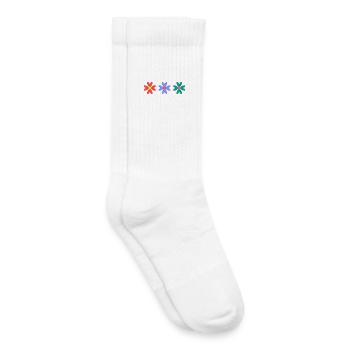 FLOWER. NATURE. ECOLOGY. ANNIVERSARY. FEAST - Kids Tennis Socks - white - Right