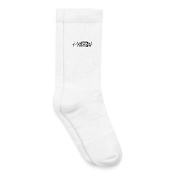 burger heartbeat smashburger pulse symbol icon - Kids Tennis Socks - white - Right