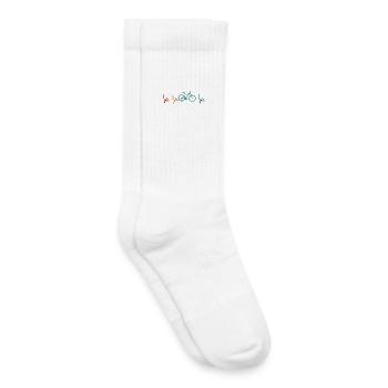 Bicycle Heartbeat Cycling - Kids Tennis Socks - white - Right