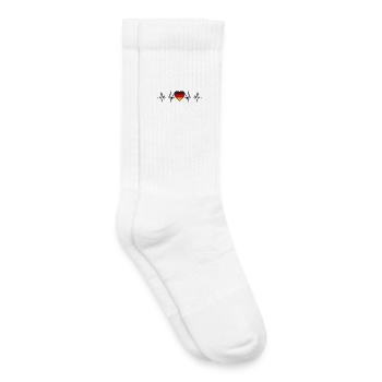 Germany Heartbeat - Kids Tennis Socks - white - Right