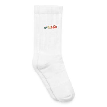 Klavierspieler Pianist Evolution - Kinder Tennissocken - Weiß - Rechts
