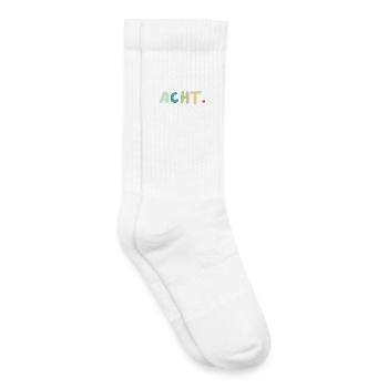 8. Geburtstag Acht Geschenk - Kinder Tennissocken - Weiß - Rechts