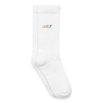 Evolution Escrime Retro - Chaussettes de tennis bio enfant - blanc - Droite