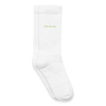 Non merci – Déclaration minimaliste - Chaussettes de tennis bio enfant - blanc - Droite