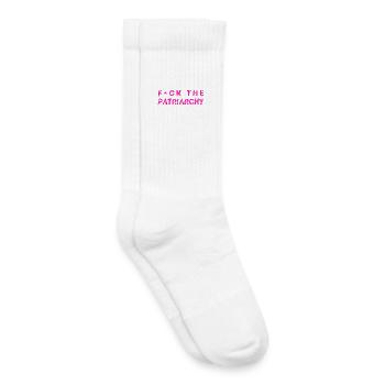 Fuck The Patriarchy - feministisches Design queer  - Kinder Tennissocken - Weiß - Rechts