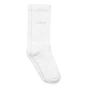 Let It Snow Drehbuch Eisblau - Kinder Tennissocken - Weiß - Rechts