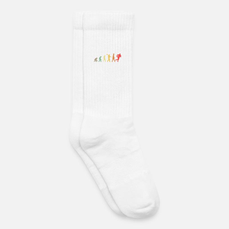Evolution Rugby Player Rugby Development Retro - Kids Tennis Socks - white