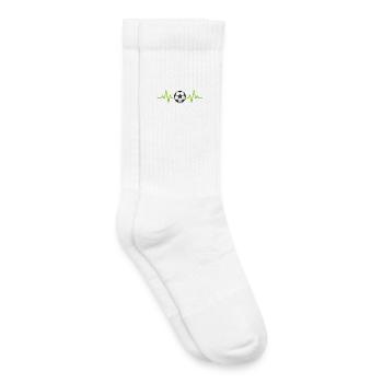 Heartbeat of the game – football - Kids Tennis Socks - white - Right