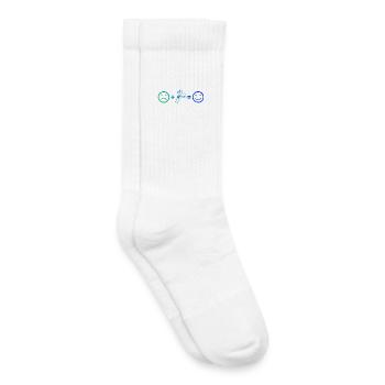 Idée cadeau pour fan de pickleball avec fan de pickleball - Chaussettes de tennis bio enfant - blanc - Droite