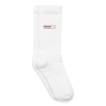 Original47 Retro Edition Stripes - Chaussettes de tennis bio enfant - blanc - Droite