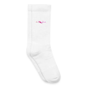 Geschenkidee für eine Freediverin mit Scuba Diving - Kinder Tennissocken - Weiß - Rechts