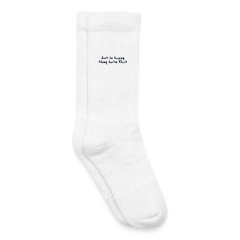 Just be happy - Kinder Tennissocken - Weiß - Rechts