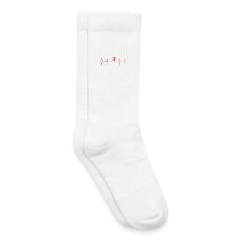 Handball Sunset Heartbeat Handballer - Kinder Tennissocken - Weiß - Rechts