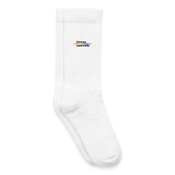 Stimme statt Stille Pride CSD Tonwelle Regenbogen - Kinder Tennissocken - Weiß - Rechts