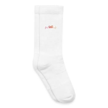 DIY Sunset Heartbeat DIY - Kids Tennis Socks - white - Right