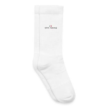 I Love Ultra Running - Kids Tennis Socks - white - Right