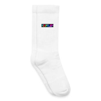 Colorful Minimalism Grunge - Kids Tennis Socks - white - Right