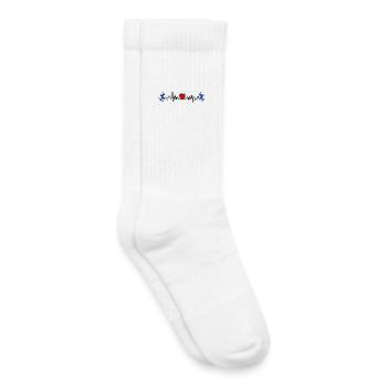 Cardio de fréquence cardiaque pour la Finlande - Chaussettes de tennis bio enfant - blanc - Droite
