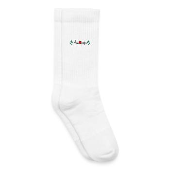 Heart rate cardio for Nigeria - Kids Tennis Socks - white - Right