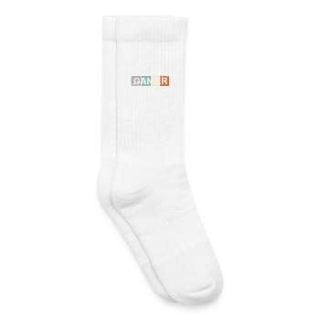Rétro Gamer Shield Gaming Team Icon Vintage - Chaussettes de tennis bio enfant - blanc - Droite