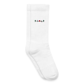 Heart rate cardio for Algeria - Kids Tennis Socks - white - Right