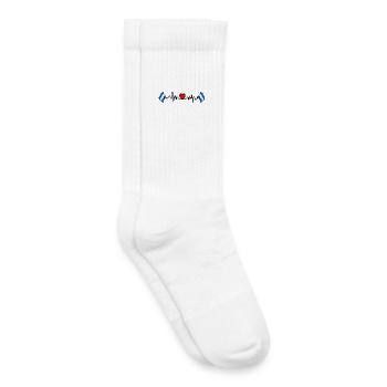Herzfrequenz-Cardio für Nicaragua - Kinder Tennissocken - Weiß - Rechts