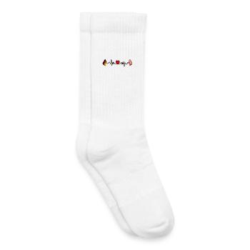 Cardio heart Flag Germany, Bremen - Kids Tennis Socks - white - Right