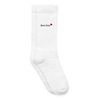 HAPPY NEW YEAR. NEW YEAR'S EVE. NEW YEAR - Kids Tennis Socks - white - Right