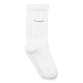 Non, merci – Französischer Minimalismus - Kinder Tennissocken - Weiß - Rechts