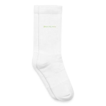 Sorry, not sorry – Cheeky Attitude - Kids Tennis Socks - white - Right