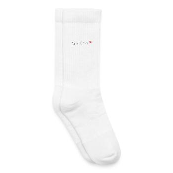 RETRAITE. RETRAITE. RETRAITEE. RETRAITE - Chaussettes de tennis bio enfant - blanc - Droite