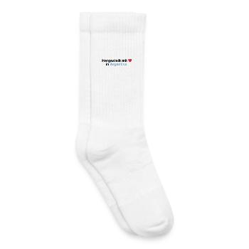 hergestellt_in_argentina_helios - Chaussettes de tennis bio enfant - blanc - Droite