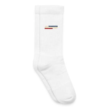 France - Amiens - Frankreich - Flagge - Streifen - Kinder Tennissocken - Weiß - Rechts