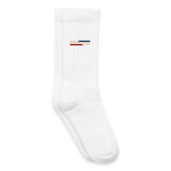 France - Narbonne - Frankreich - Flagge - Streifen - Kinder Tennissocken - Weiß - Rechts