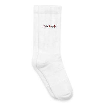 Buckinghamshire & Angleterre - Chaussettes de tennis bio enfant - blanc - Droite