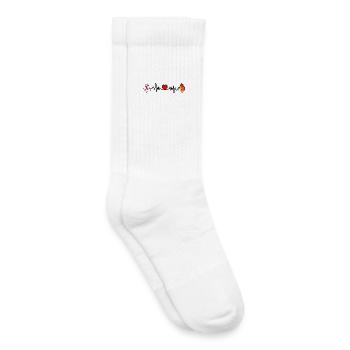 Fréquence cardiaque Hampshire & Angleterre - Chaussettes de tennis bio enfant - blanc - Droite