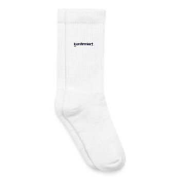 Konfirmation 2026 – Geschenk I modernes Shirt  - Kinder Tennissocken - Weiß - Rechts