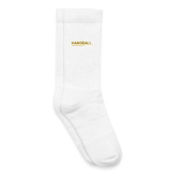 Handball. Mehr als nur ein Sport. (Gold) - Kinder Tennissocken - Weiß - Rechts