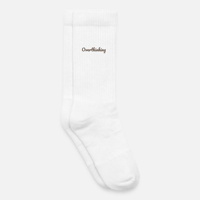 Repenser la conception calligraphique - Chaussettes de tennis bio enfant - blanc