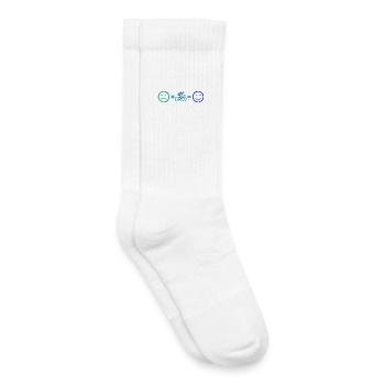 Idée cadeau pour un vélo de route avec vélo de route - Chaussettes de tennis bio enfant - blanc - Droite